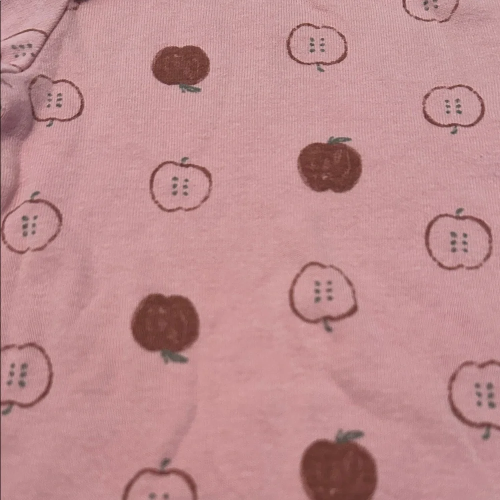 Carter's Pink Bodysuit with Apple Design
